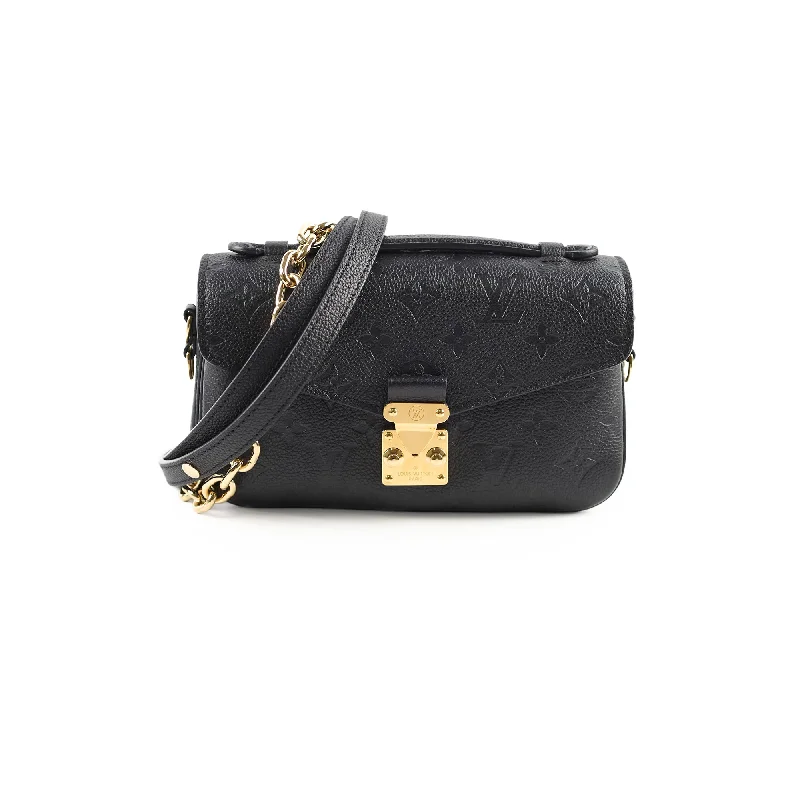 Louis Vuitton Pochette Metis East West Black Empreinte