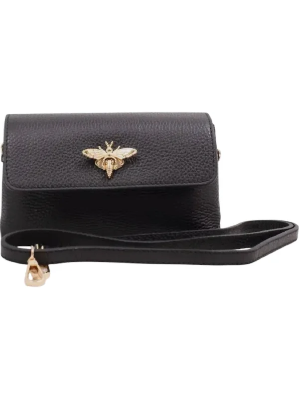 Women's Busy As A Bee Purse Crossbody Bag In Black