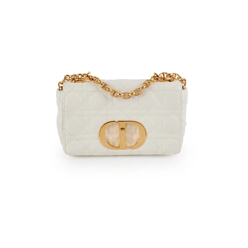 Christian Dior Small Caro Ivory Shoulder Bag