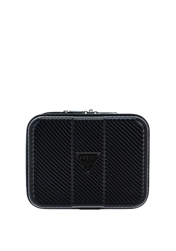 Guess Lustre Travel Hard Shell Cosmetics Case, Black