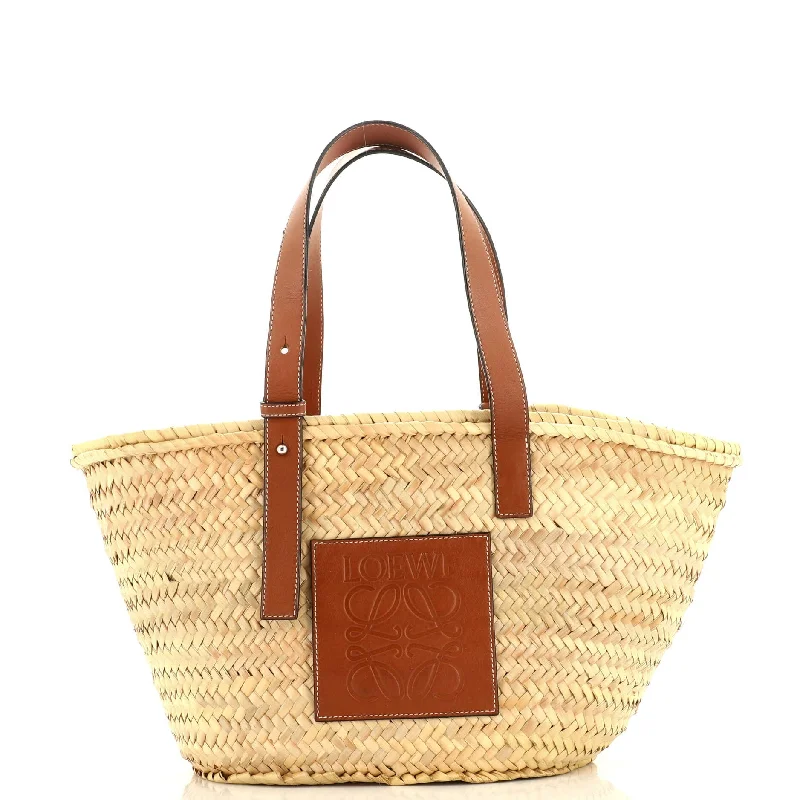 Basket Tote Raffia Medium