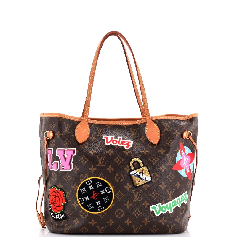 Neverfull NM Tote Limited Edition Patches Monogram Canvas MM