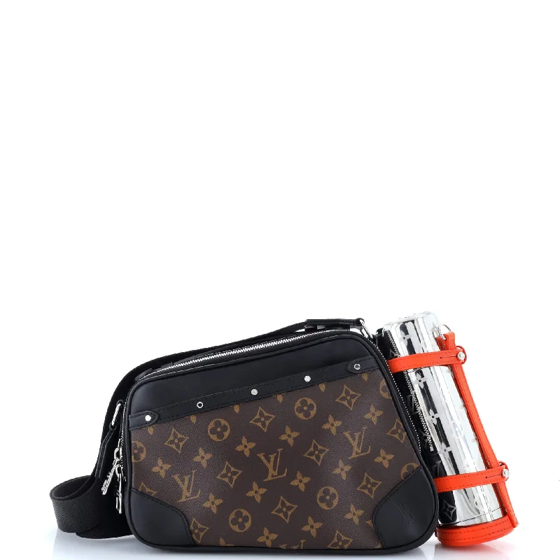 Biker Messenger Bag Macassar Monogram Canvas