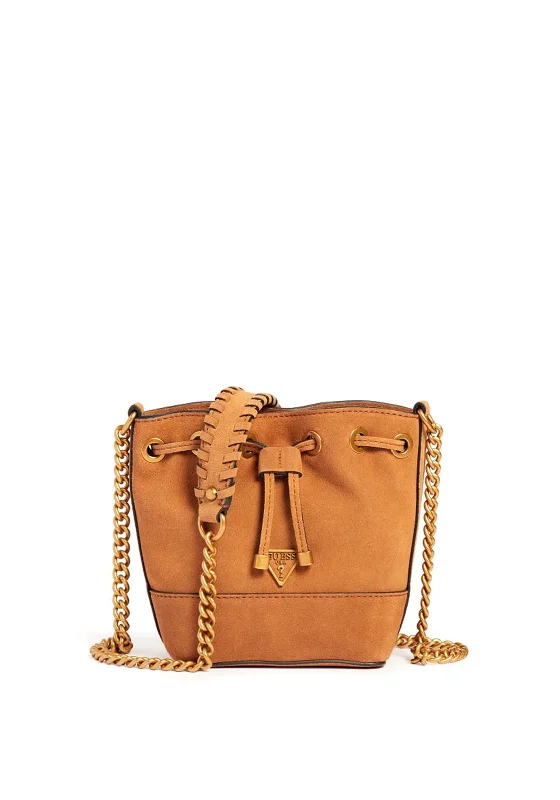 Guess Kaoma Crossbody Bucket Bag, Tan