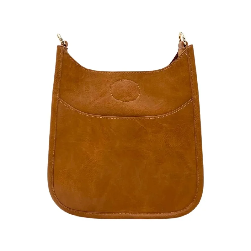 Women's Soft Faux Leather Classic Messenger Bag In Camel