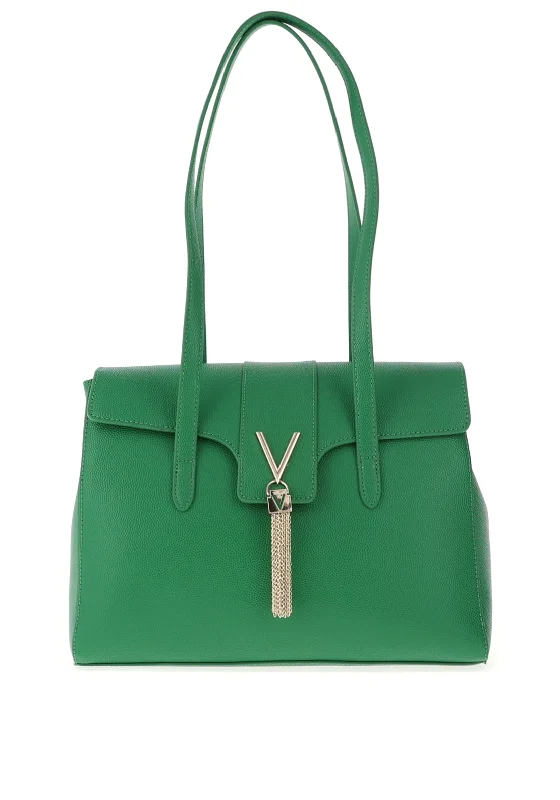 Valentino Handbags Medium Divina Satchel Bag, Verde