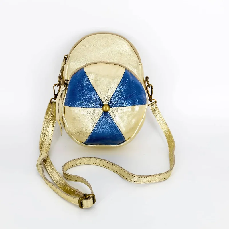 Women's Spin Me Round Purse Bag In Gold/blue