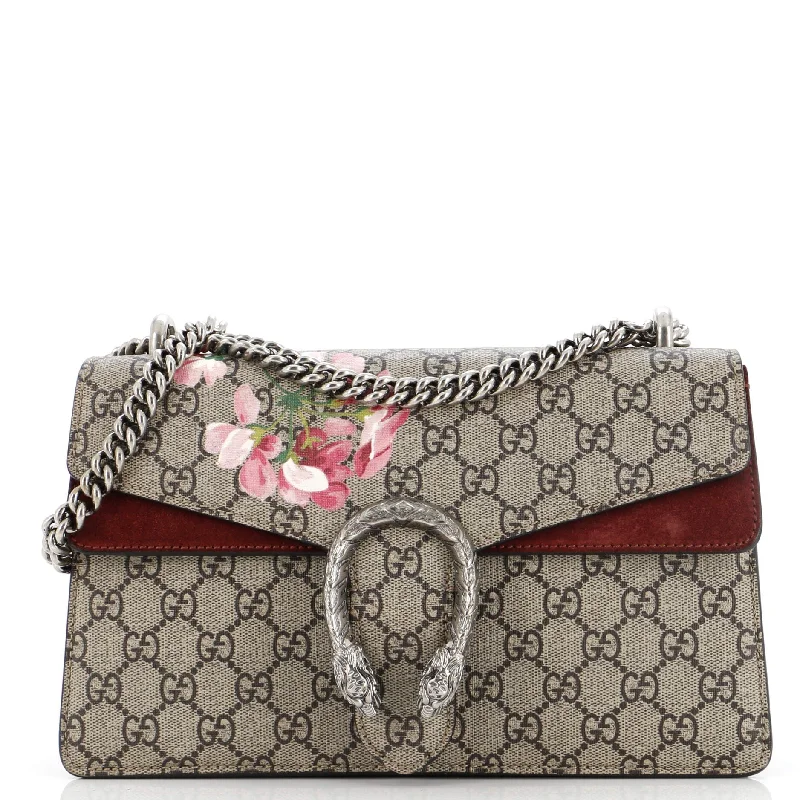 Dionysus Bag Blooms Print GG Coated Canvas Small