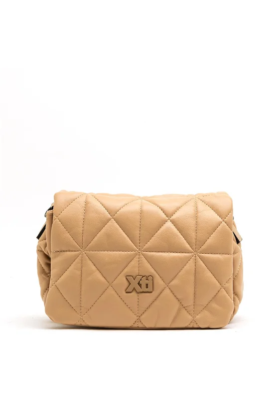 Xti Quilted Crossbody Bag, Beige