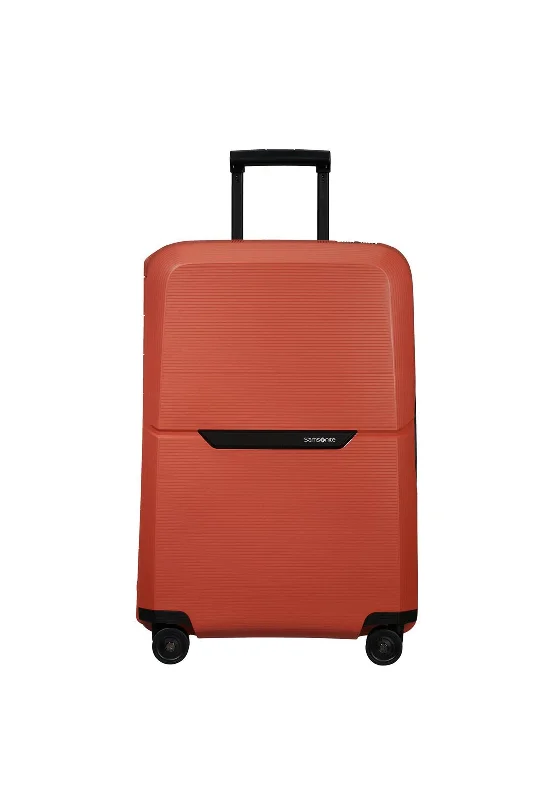 Samsonite Magnum Eco 4 Wheel Medium Suitcase, Maple Orange