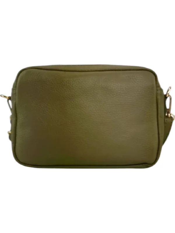 Women's Barbara Leather Crossbody Bag In Olive Green