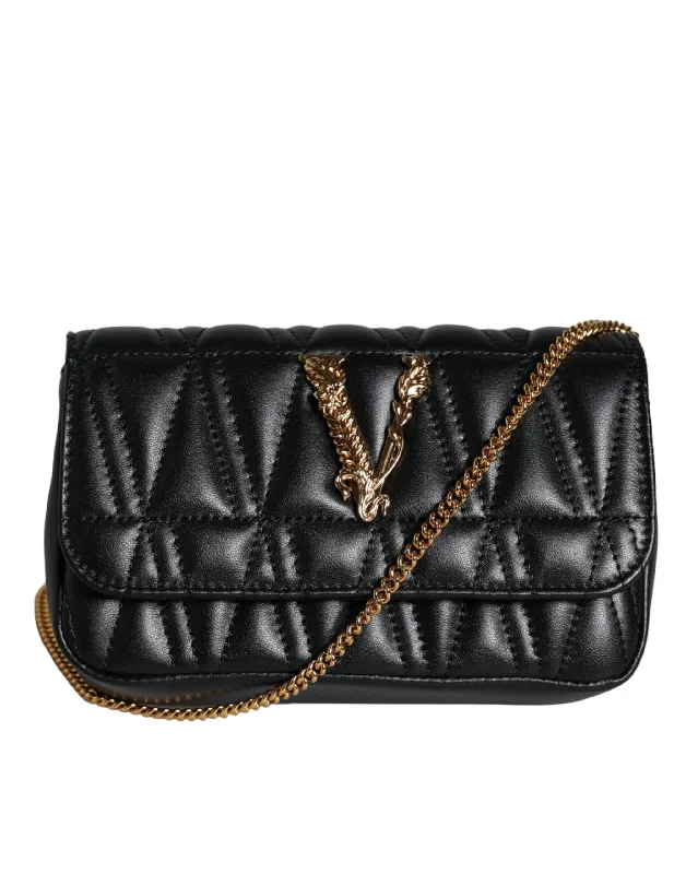 Versace  Mini Nappa Leather Crossbody Shoulder Women's Bag