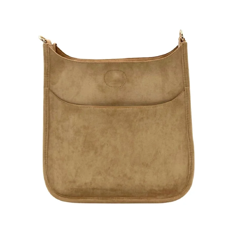 Velvet Crossbody (No Strap) In Camel