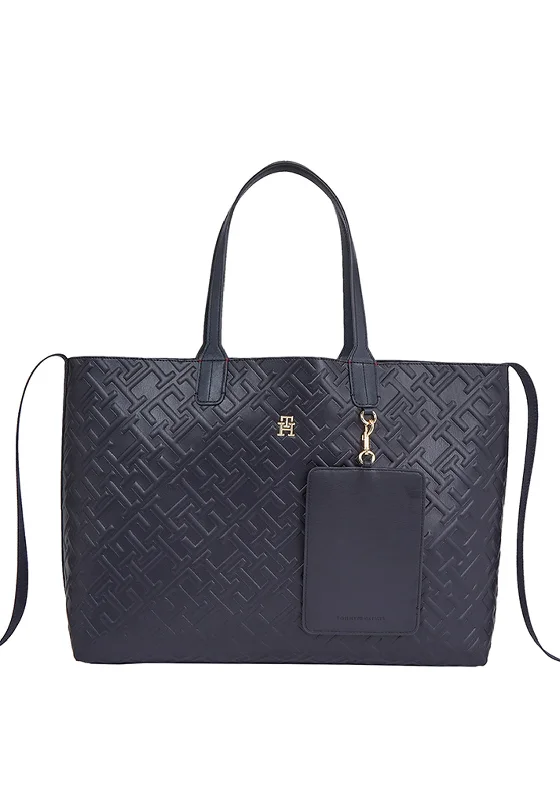 Tommy Hilfiger Iconic Monogram Tote Bag, Navy