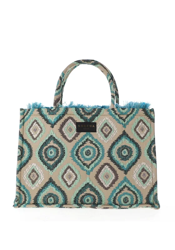 Sorena Ageri Diamond Tote Bag, Blue Multi