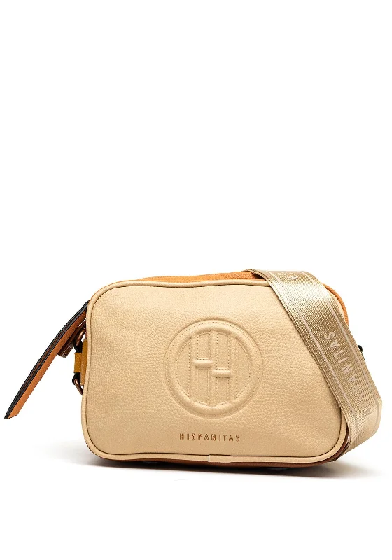 Hispanitas Double H Crossbody Bag, Beige Multi