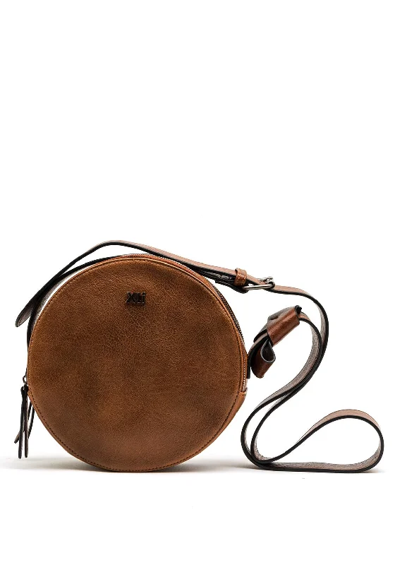 Xti Round Crossbody Bag, Camel