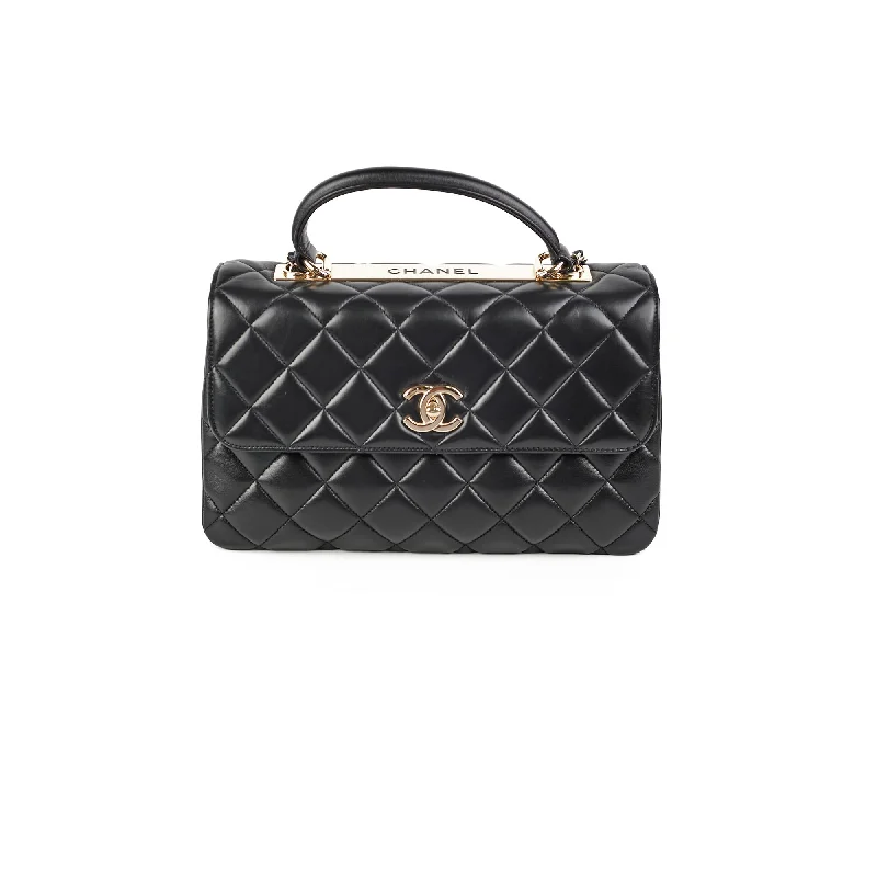 Chanel Trendy CC Medium Lambskin Black Quilted - Series 24