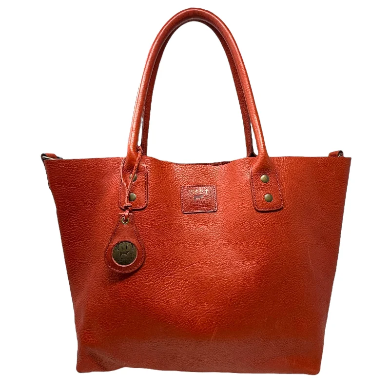 East West Classic Leather Tote By Will, Size: Large