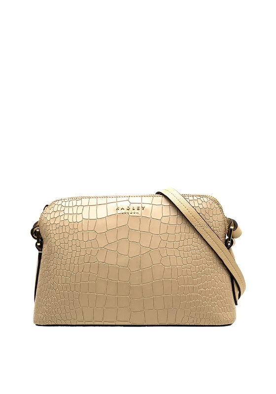 Radley London Liverpool Street 2.0 Croc Crossbody Bag, Clay