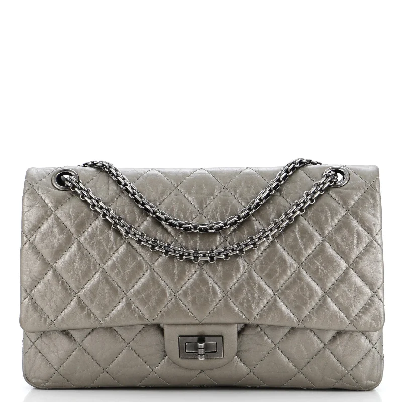 Reissue 2.55 Flap Bag Quilted Metallic Aged Calfskin 226