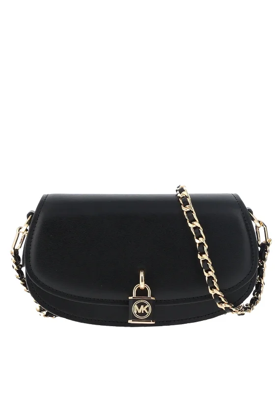 MICHAEL Michael Kors Small Mila Chain Sling Crossbody Bag, Black