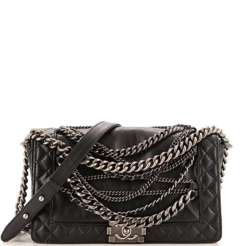 Boy Flap Bag Enchained Lambskin New Medium