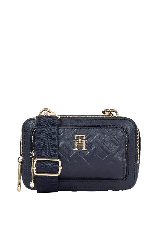 Tommy Hilfiger Iconic Tommy Monogram Mini Crossbody Bag, Navy