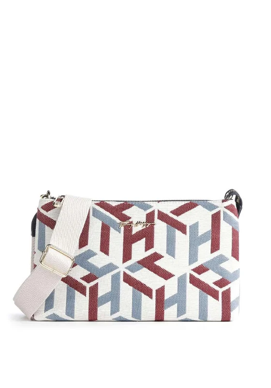 Title: Tommy Hilfiger City Flat Pouch Crossbody, Multi