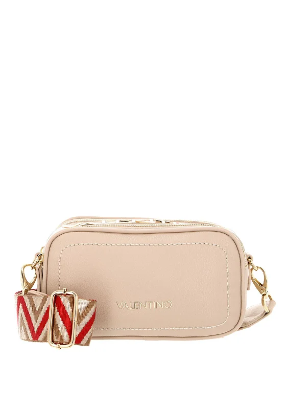 Valentino Handbags Small Sled Crossbody Camera Bag, Beige