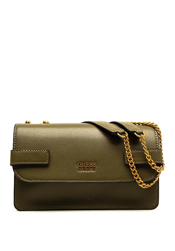 Guess Atene Shoulder Bag, Olive