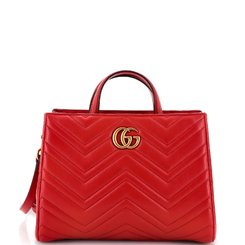 GG Marmont Tote Matelasse Leather Small