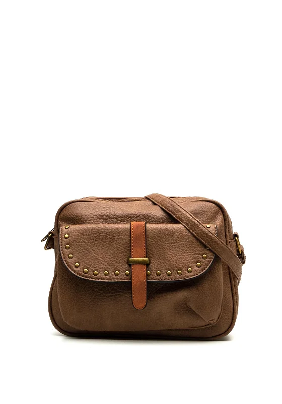 Zen Collection Crossbody Bag, Brown