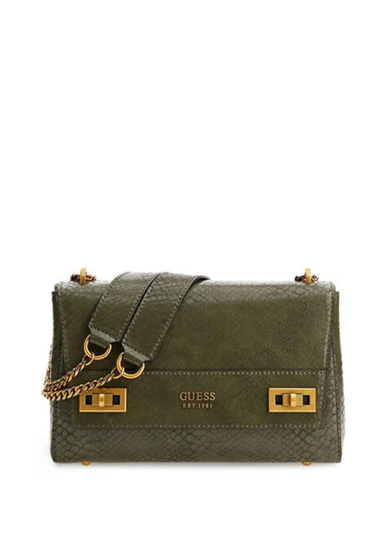 Guess Katey Python Crossbody Bag, Olive