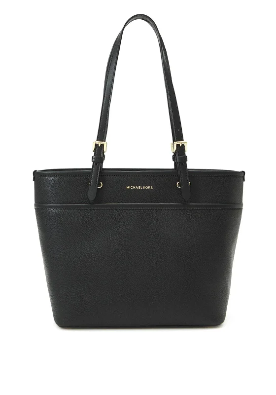 MICHAEL Michael Kors Winston Medium Pebbled Leather Tote, Black