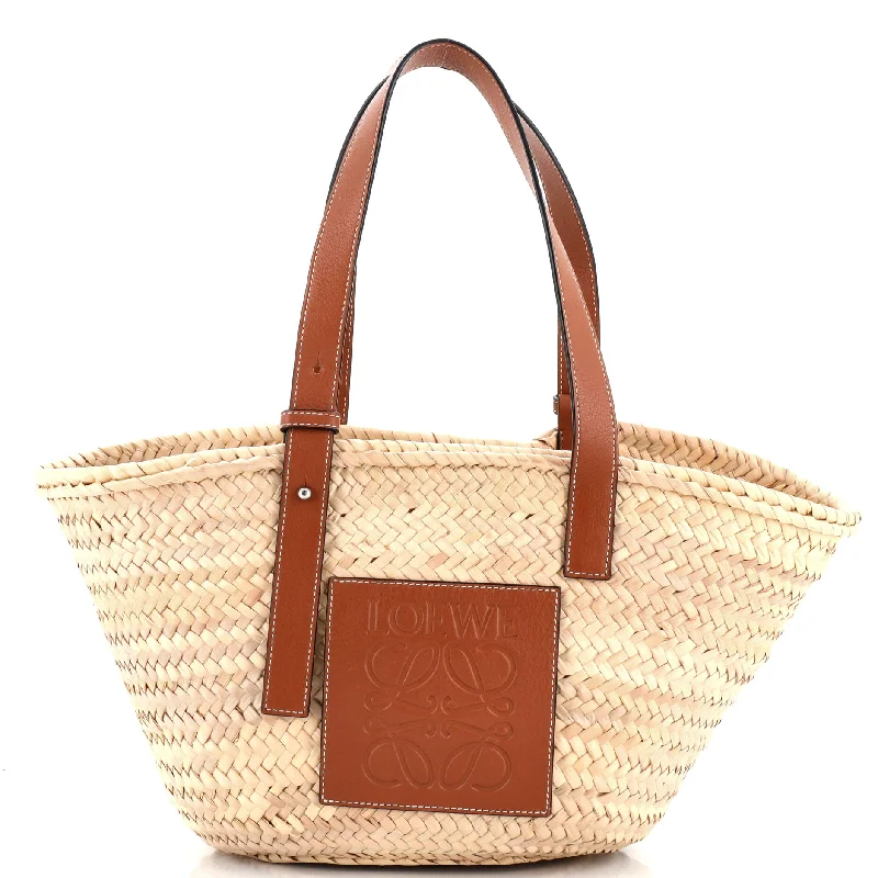 Basket Tote Raffia Medium