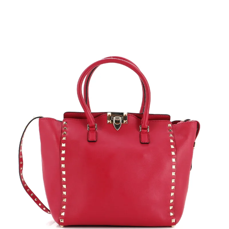 Rockstud Tote Rigid Leather Small