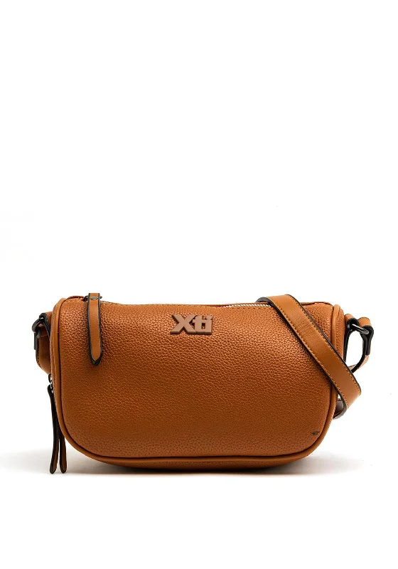 Xti Curved Crossbody Bag, Camel