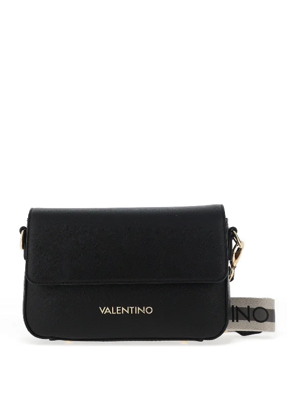 Valentino Small Zero Flapover Crossbody Bag, Black