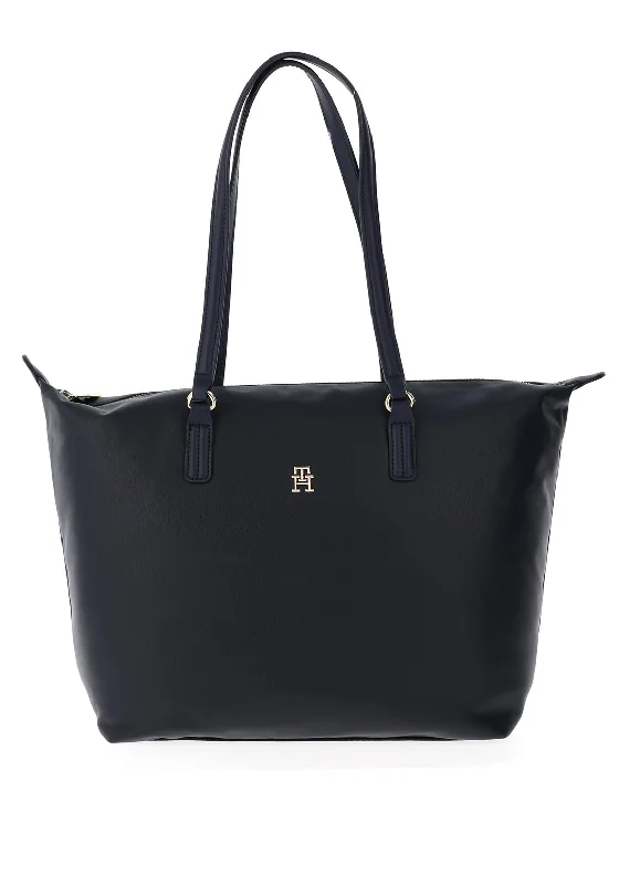 Tommy Hilfiger Large Monogram Plus Tote, Navy