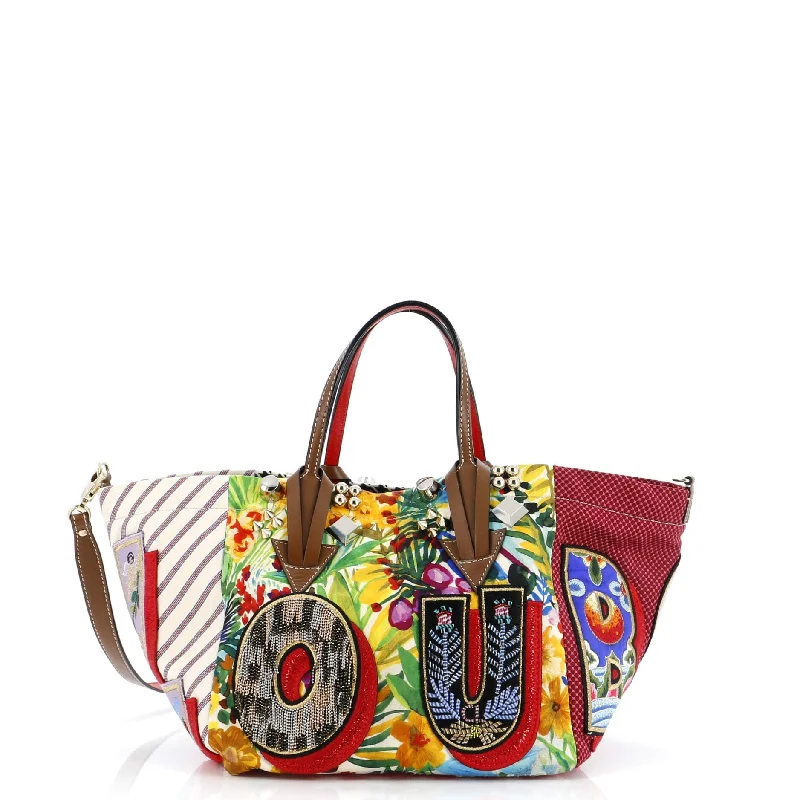 Caracaba Tote Embellished Canvas with Leather Small