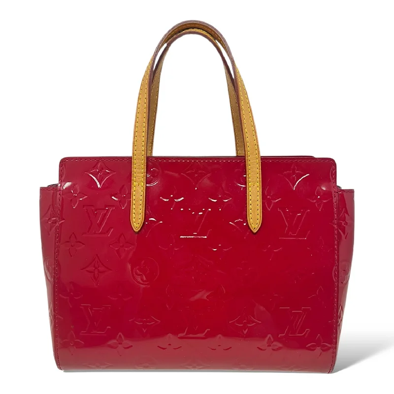 Catalina Vernis Embossed Patent Leather BB Bag in Indian Rose Luxury Designer By Louis Vuitton, Size: Small