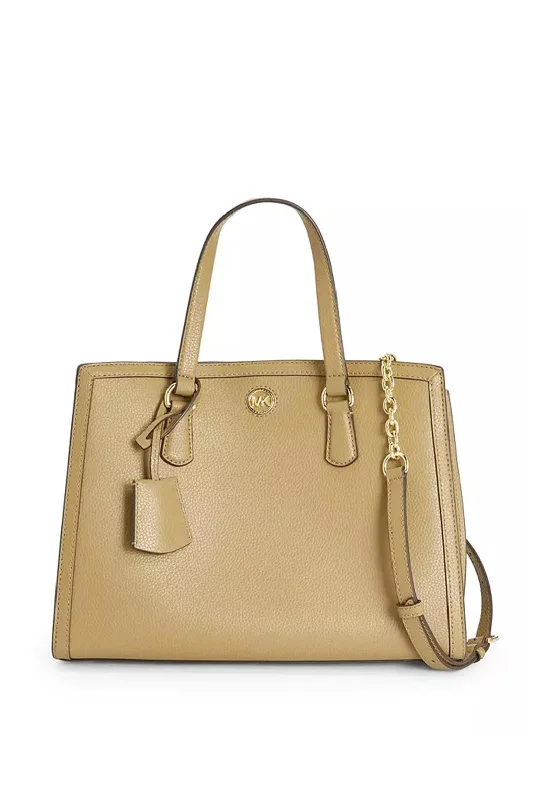 MICHAEL Michael Kors Chantal Medium Satchel Bag, Husk