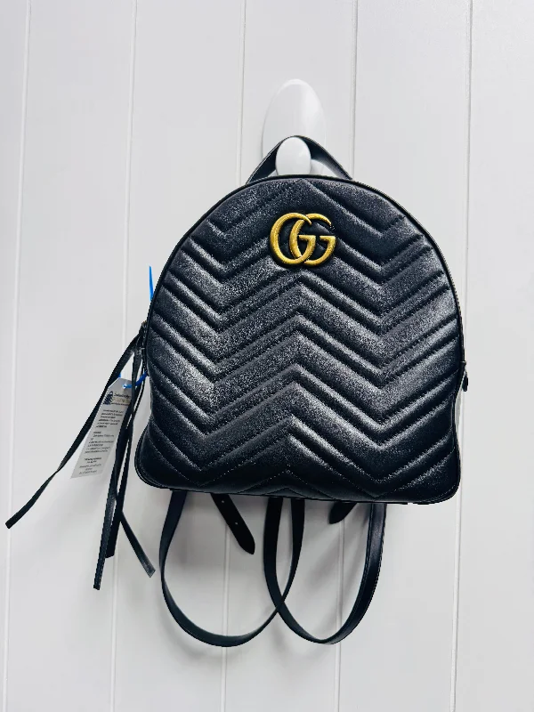 Backpack Luxury Designer By Gucci, Size: Medium