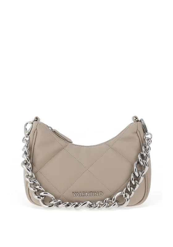 Valentino Cold Quilted Small Shoulder Bag, Beige