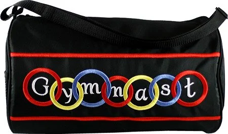 Sassi Designs Gym-01 Bright Colored Embroidery Gymnastics Duffel Bag