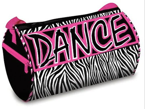 B536 - Zebra Dazzle Duffle (13" X 8")