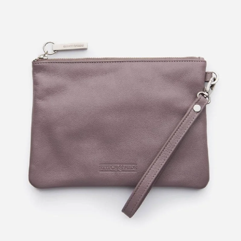 Stitch & Hide Cassie Clutch - Lilac