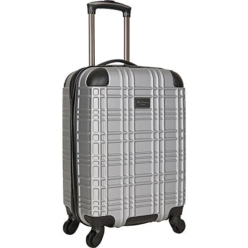 Ben Sherman Luggage Nottingham 20" Embossed PAP 4-Wheel Carry-On (Light Silver)