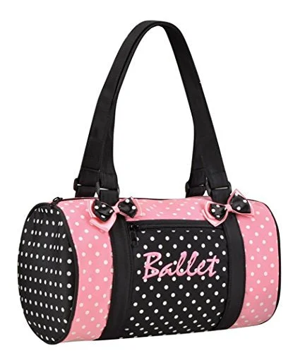 Dansbagz By Danshuz Women'S Dancin' Dots Ballet Duffel Bag, Pink, Os